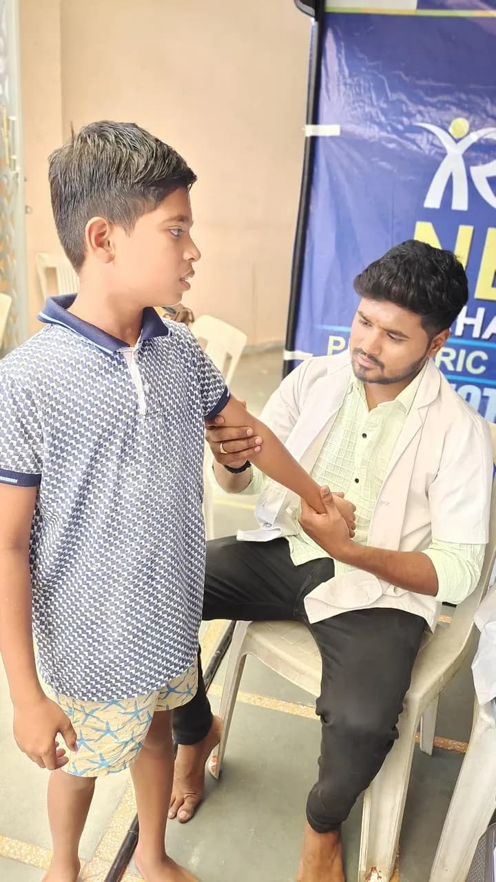 Paediatric shoulder assessment at a community camp